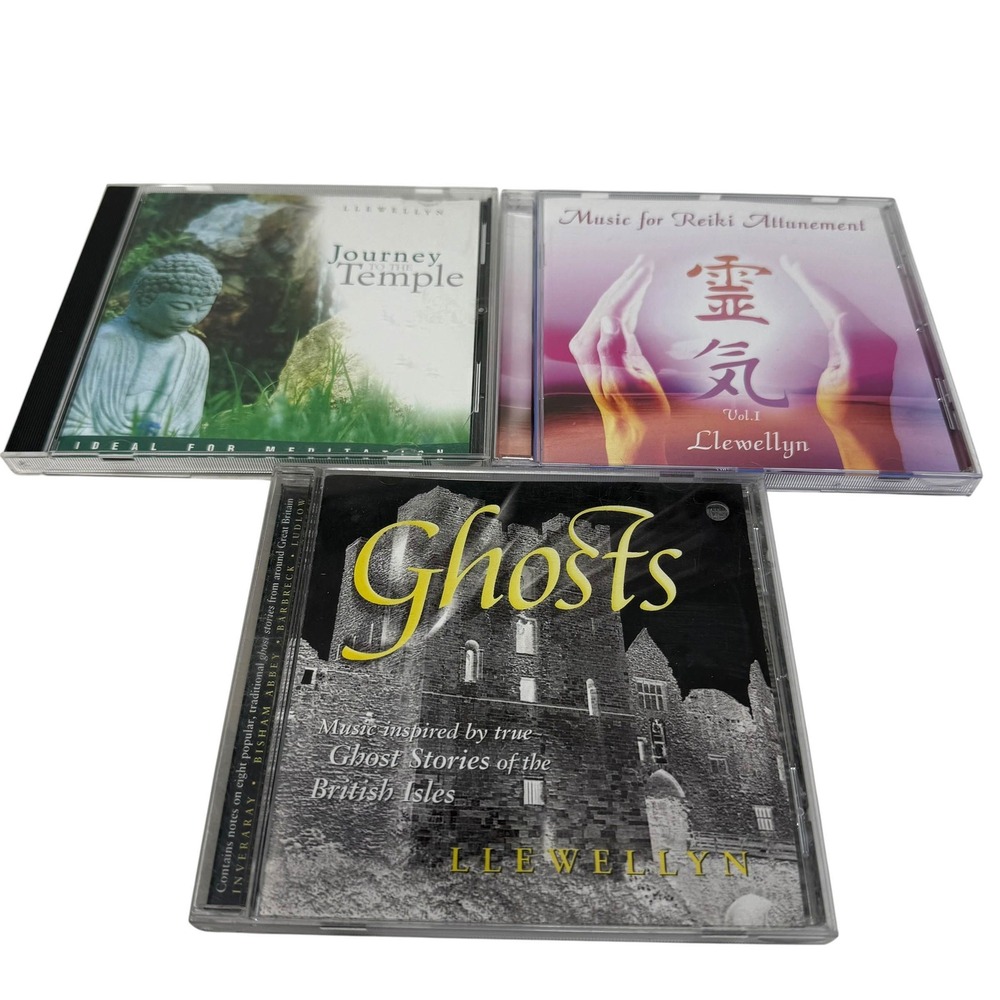 Llewellyn CD Lot 3 Journey to the Temple Reiki Attunement Ghosts New World Music